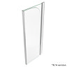 Cruze 800 x 1400 Chrome 6mm Bi-Fold Hinged Bath Screen  Feature Large Image