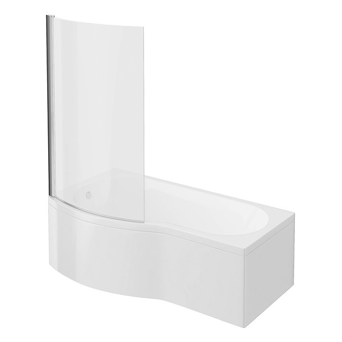Cruze B-Shaped Shower Bath Suite - 1700mm with Vanity Unit and Toilet  Feature Large Image