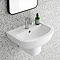 Cruze Basin + Semi Pedestal (550mm Wide - 1 Tap Hole) Large Image