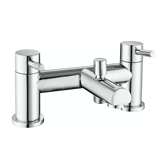 Cruze Bath Shower Mixer with Slider Rail Kit - Chrome