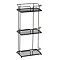 Cruze Black 3-Tier Freestanding Shower Caddy Large Image