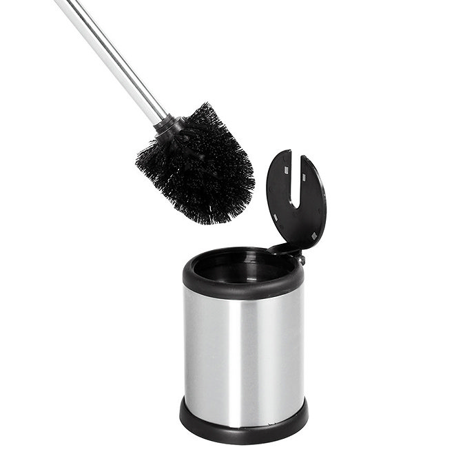 Cruze Brushed Steel Freestanding Toilet Brush & Holder  Profile Large Image