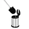Cruze Brushed Steel Freestanding Toilet Brush & Holder Profile Large Image