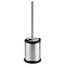 Cruze Brushed Steel Freestanding Toilet Brush & Holder Large Image