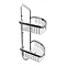 Cruze Chrome 2-Tier Corner Wire Shower Caddy Large Image
