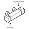 Cruze Chrome Round Bar Shower Valve inc. Slide Rail Kit with Pencil Handset Feature Large Image