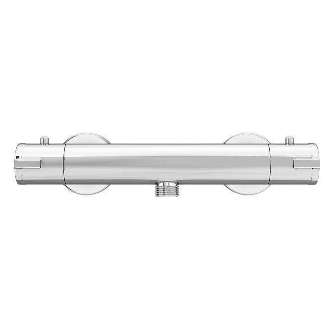Cruze Chrome Round Bar Shower Valve inc. Slide Rail Kit with Pencil Handset additional Large Image