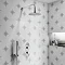 Cruze Chrome Round Twin Concealed Shower Valve w. Diverter + Oval Backplate  Feature Large Image