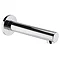 Cruze Chrome Round Wall Mounted Straight Bath Spout Large Image