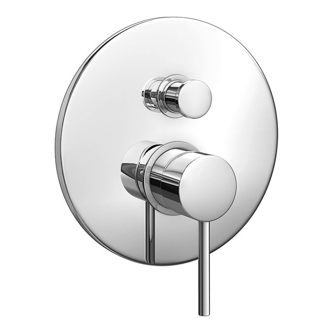 Cruze Chrome Shower System (Valve inc. 200mm Fixed Head + Slide Rail Kit with Handset) Profile Larg