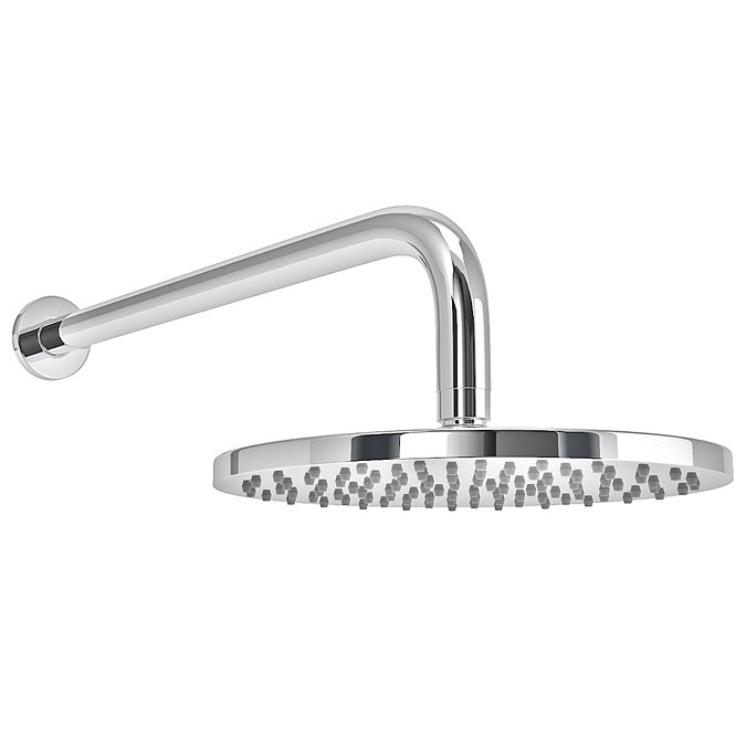 Cruze Chrome Shower System (Valve inc. 200mm Fixed Head + Slide Rail Kit with Handset) Feature Larg