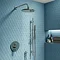 Cruze Chrome Shower System (Valve inc. 200mm Fixed Head + Slide Rail Kit with Handset) Large Image