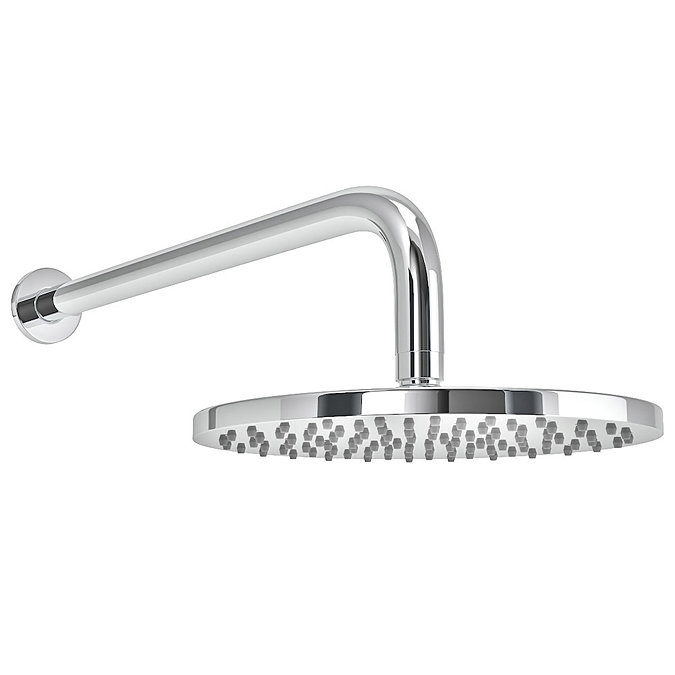 Cruze Concealed Thermostatic Valve with Diverter, Fixed Shower Head + 4 Body Jets Profile Large Ima