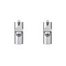 Cruze Contemporary Basin Pillar Taps - Chrome  Profile Large Image