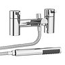 Cruze Contemporary Bath Shower Mixer with Shower Kit - Chrome