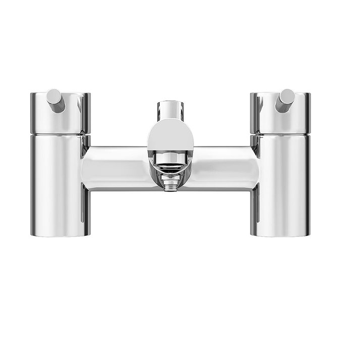 Cruze Contemporary Bath Shower Mixer with Shower Kit - Chrome  Feature Large Image
