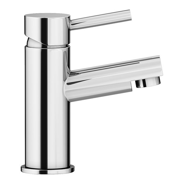 Cruze Contemporary Mono Basin Mixer Tap with Waste - Chrome  In Bathroom Large Image