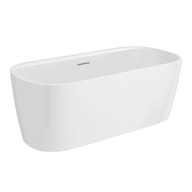 Cruze Curved Back To Wall Bath (1700 x 800mm) with Waste