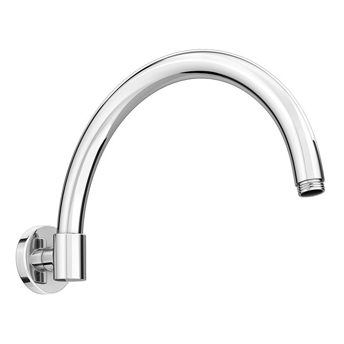 Cruze Curved Wall Mounted Shower Arm - Chrome Large Image