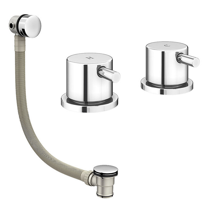 Cruze Deck Bath Side Valves with Freeflow Bath Filler  Profile Large Image