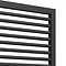 Cruze Designer Heated Towel Rail - Matt Black (1228 x 500mm)  Profile Large Image