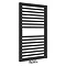 Cruze Designer Heated Towel Rail - Matt Black (823 x 500mm) Large Image