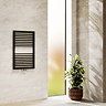 Cruze Designer Heated Towel Rail - Matt Black (823 x 500mm)