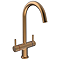 Cruze Dual-Lever Kitchen Sink Mixer - Satin Copper