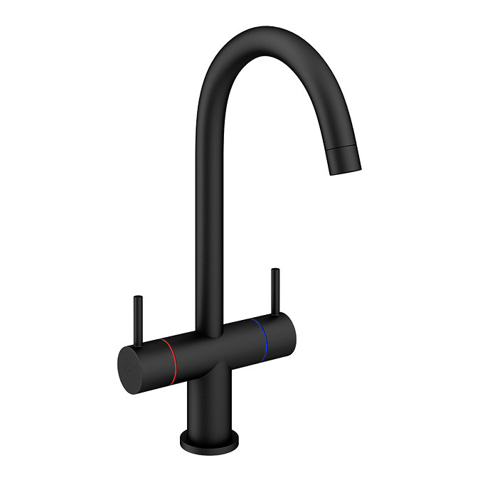 Cruze Dual-Lever Kitchen Sink Mixer - Matt Black