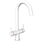 Cruze Dual-Lever Kitchen Sink Mixer - White