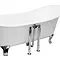 Cruze Exposed Bath Mixer Filler Drain + Shrouds for Roll Top Baths Feature Large Image