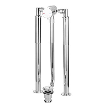 Cruze Exposed Bath Mixer Filler Drain + Legs for Roll Top Baths  Profile Large Image