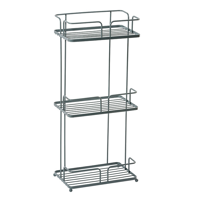 Cruze Grey 3-Tier Freestanding Shower Caddy Large Image