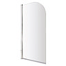 Cruze Hinged Curved Top Bath Screen (790 x 1400mm)  Profile Large Image