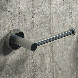 Arezzo Industrial Style Chrome Toilet Roll Holder Medium Image