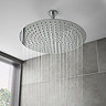 Cruze Large 400mm Thin Round Shower Head + Ceiling Mounted Arm Large Image