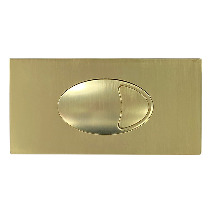 Cruze Large Push Button Plate Brushed Brass  Profile Large Image