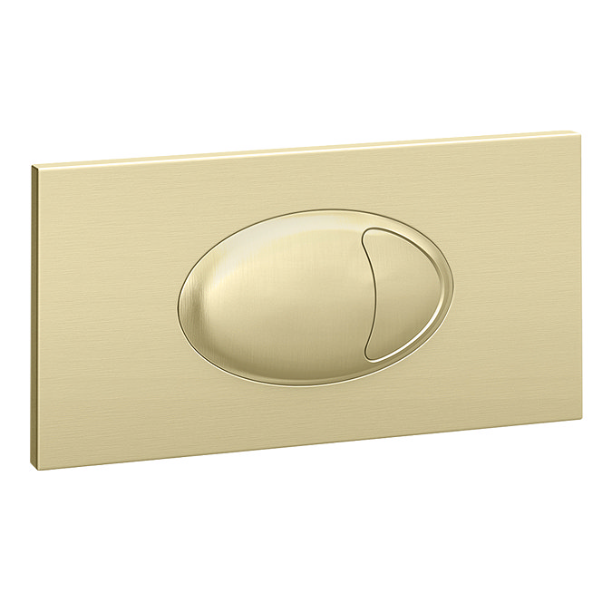 Cruze Large Push Button Plate Brushed Brass