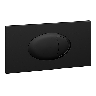 Cruze Large Push Button Plate Matt Black  Profile Large Image