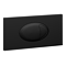 Cruze Large Matt Black Push Button Plate for Concealed Cisterns