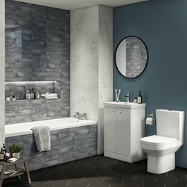 Cruze Modern Bathroom Suite Medium Image