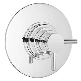 Cruze Modern Round Concealed Dual Thermostatic Shower Valve Large Image