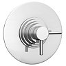 Cruze Modern Round Concealed Dual Thermostatic Shower Valve - Chrome