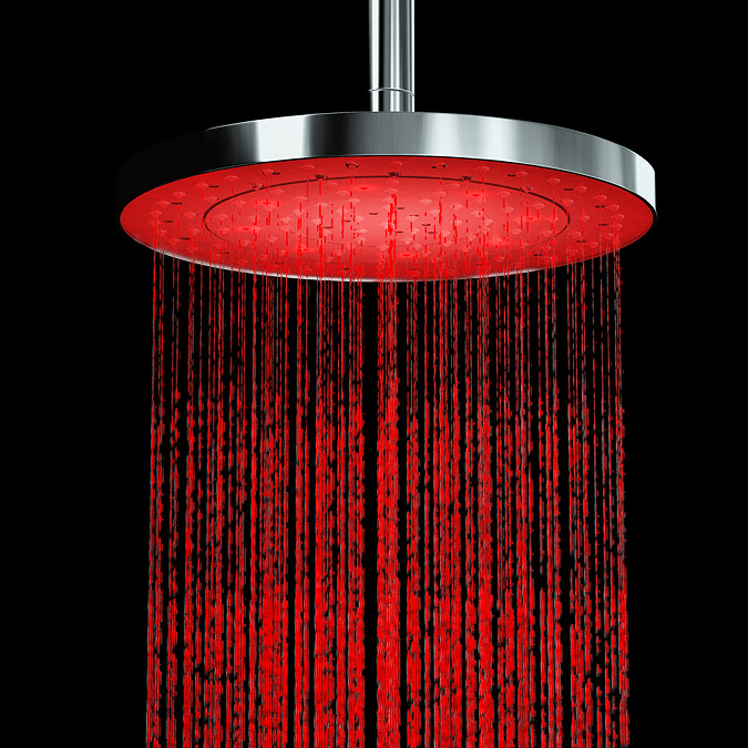 Cruze Modern LED Thermostatic Shower - Chrome  In Bathroom Large Image