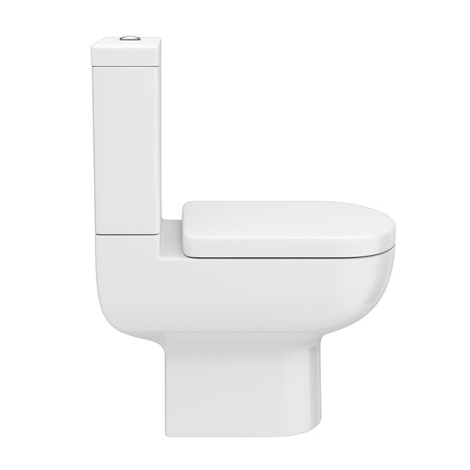 Cruze Modern Short Projection Toilet + Soft Close Seat  In Bathroom Large Image