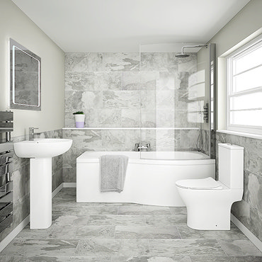 Cruze Modern Shower Bathroom Suite  Standard Large Image