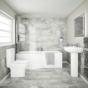 Cruze Modern Shower Bathroom Suite  Standard Large Image