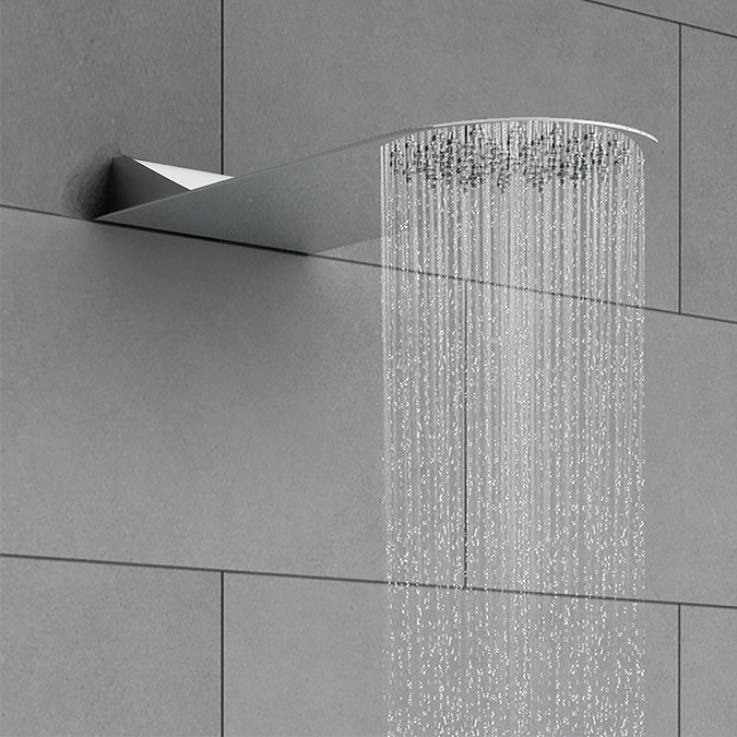 Cruze Modern Shower Package (Fixed Head, Round Handset + Overflow Bath Filler)