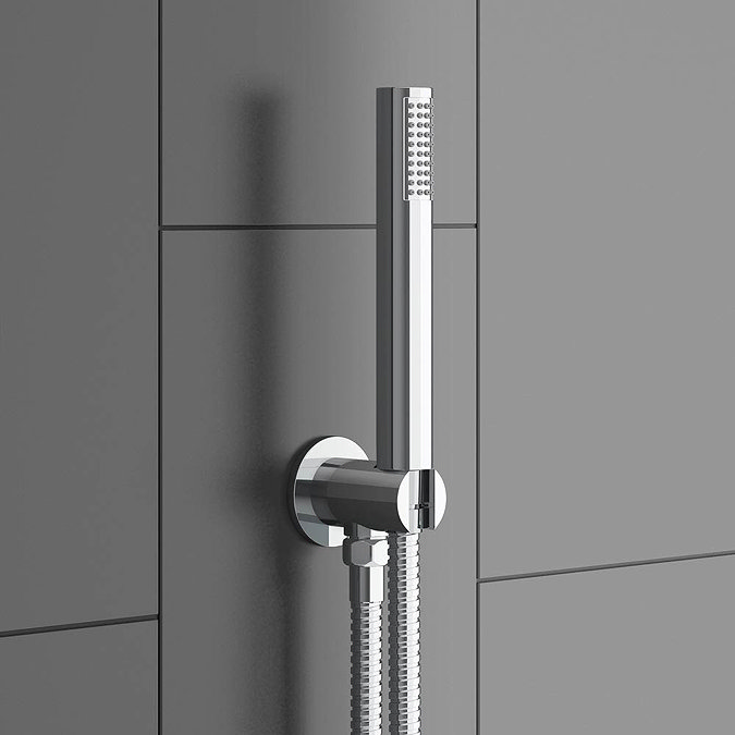 Cruze Modern Shower Package (Fixed Head, Round Handset + Overflow Bath Filler)  Feature Large Image