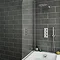 Cruze Modern Shower Package (Fixed Head, Round Handset + Overflow Bath Filler) In Bathroom Large Im